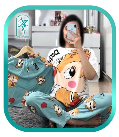 لباس راحتی 3 تکه زنانه طرح سنجاب Dale