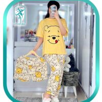 ست لباس راحتی زنانه 3 تکه طرح پو