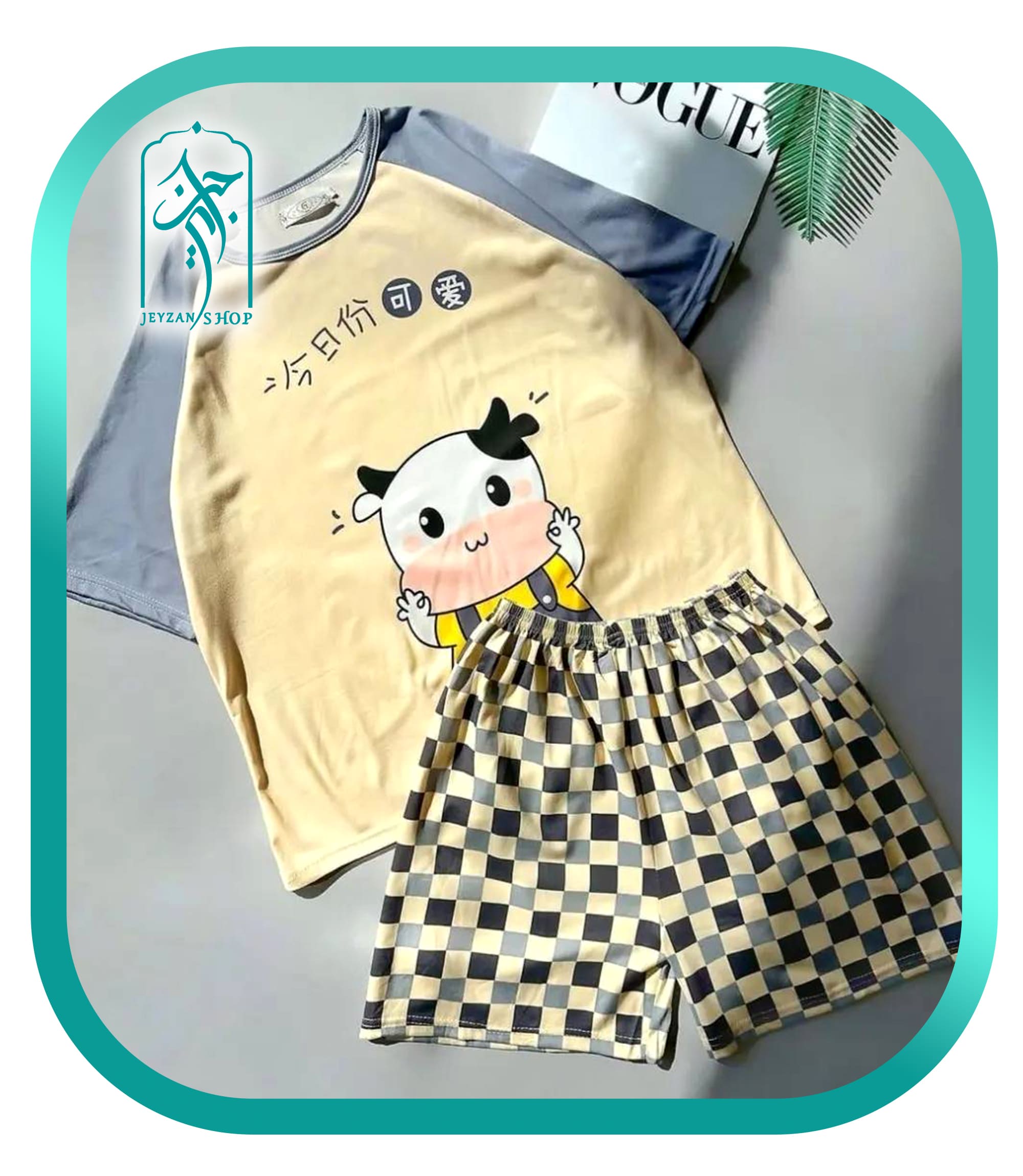 تی شرت و شرتک زنانه طرح گاو