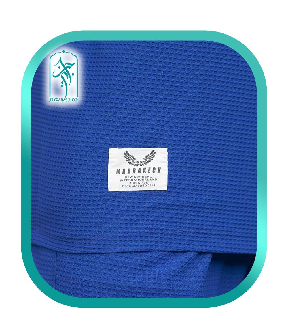 ست لباس مردانه مراکشی طرحی بیسکوئیتی آبی