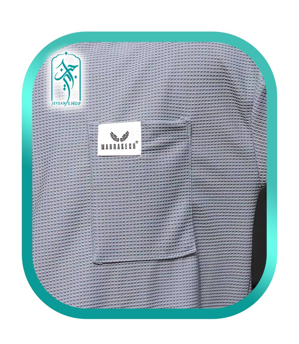 ست لباس مردانه مراکشی طرحی بیسکوئیتی نقره ای