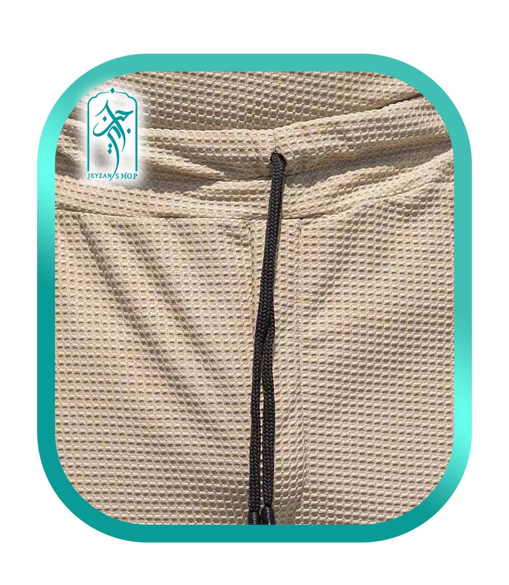 ست لباس مردانه مراکشی طرحی بیسکوئیتی قهوه ای