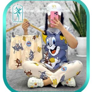 ست ۳ تکه لباس زنانه طرح تام و جری