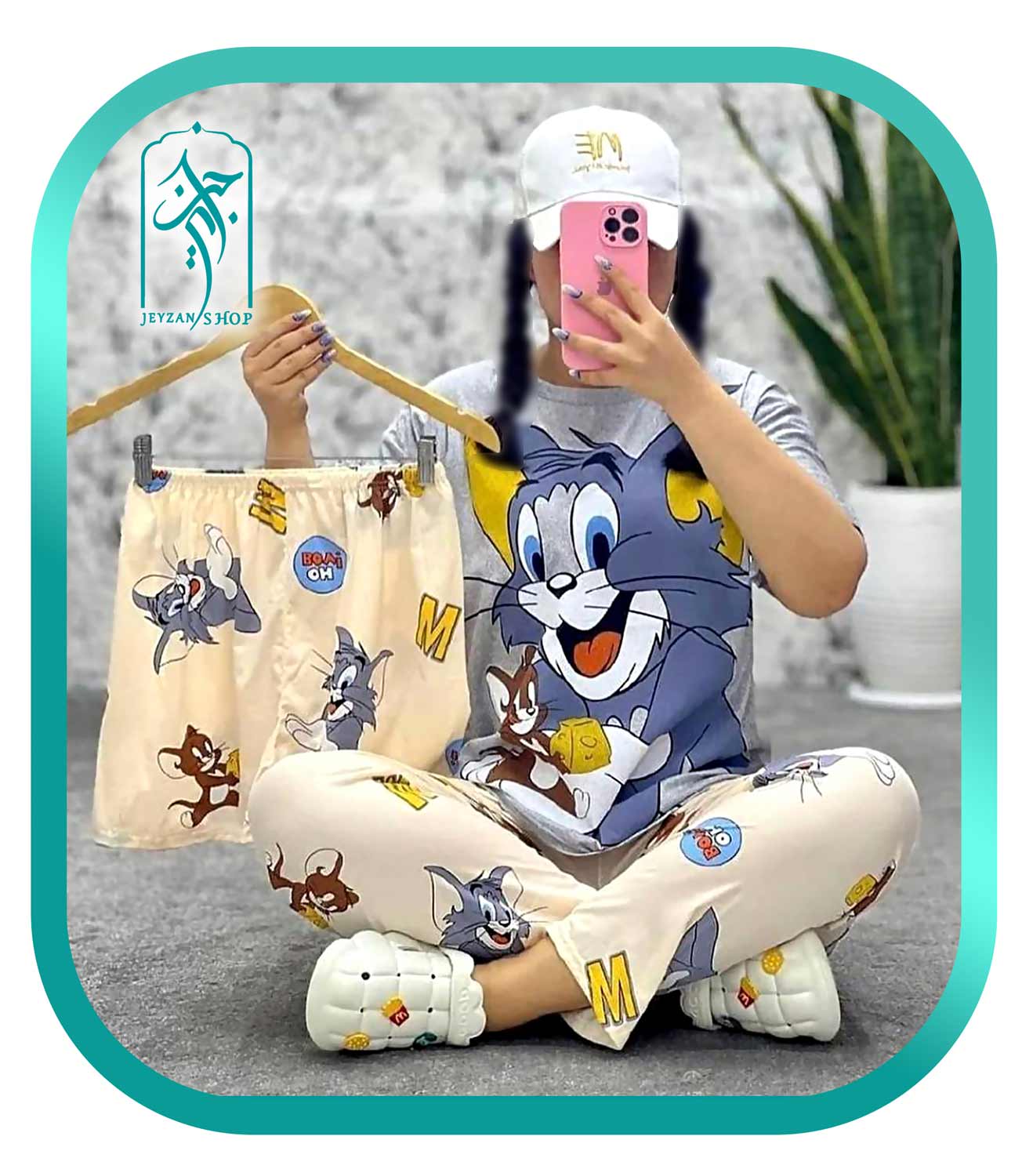 ست ۳ تکه لباس زنانه طرح تام و جری