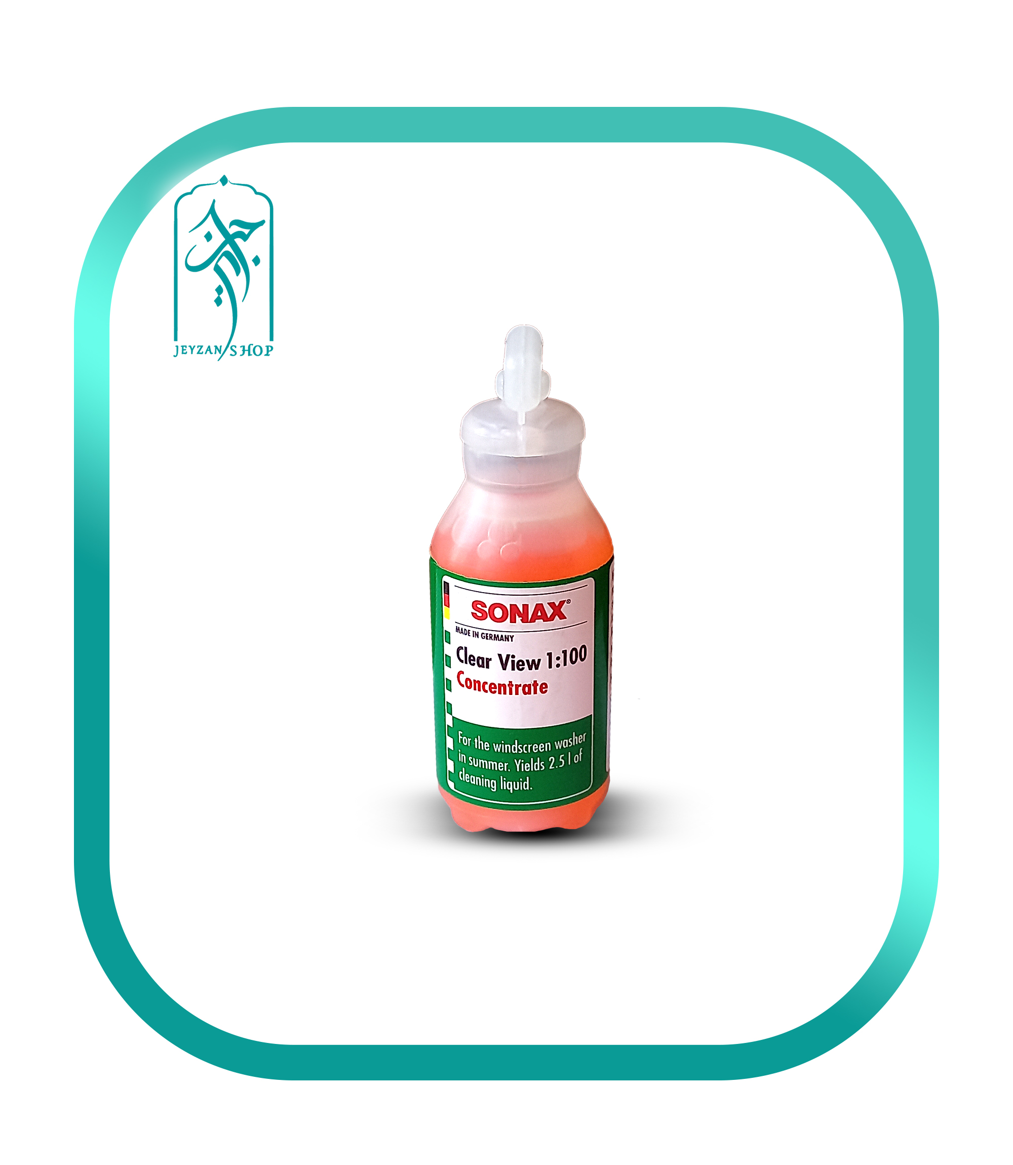 محلول شیشه شوی غلیظ خودرو سوناکس 1:100