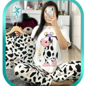 ست 3 تکه لباس زنانه طرح گاو