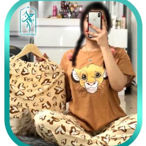 ست 3 تکه لباس زنانه طرح شیر شاه