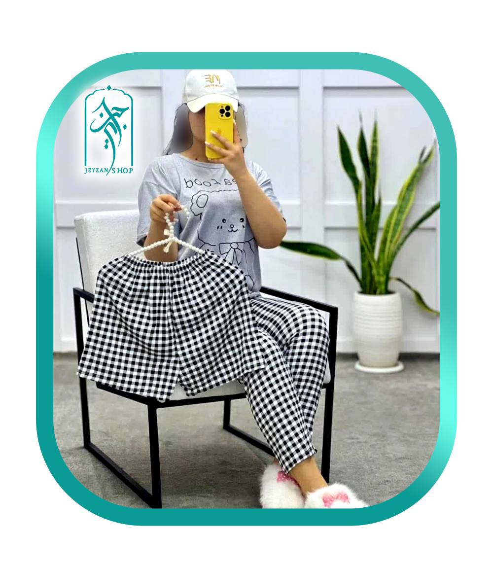 لباس ست 3 تکه راحتی دخترانه طرح خرس عروسکی SEAFOOD مدل 053