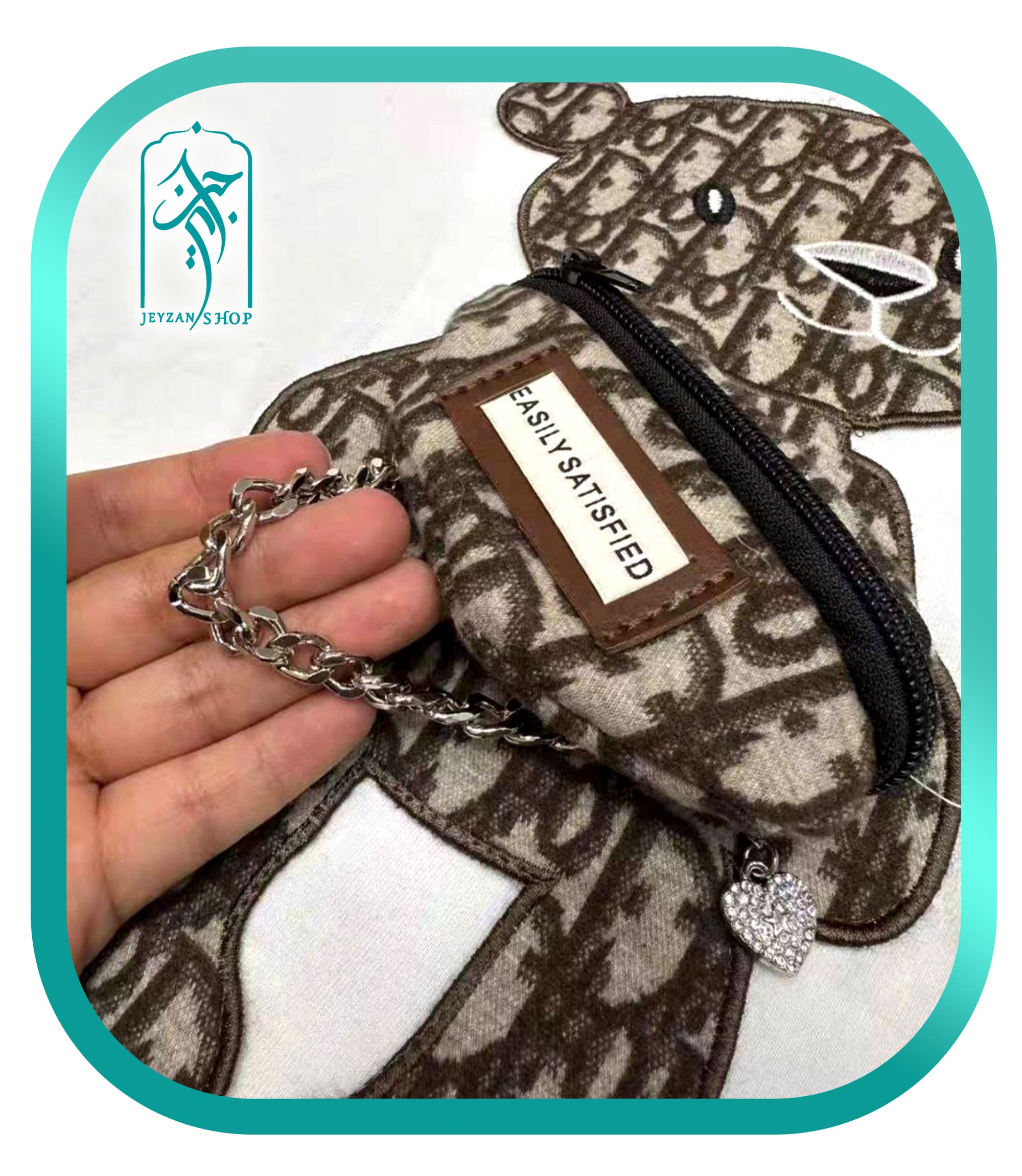 تیشرت دخترانه لش فانتزی طرح خرس برجسته