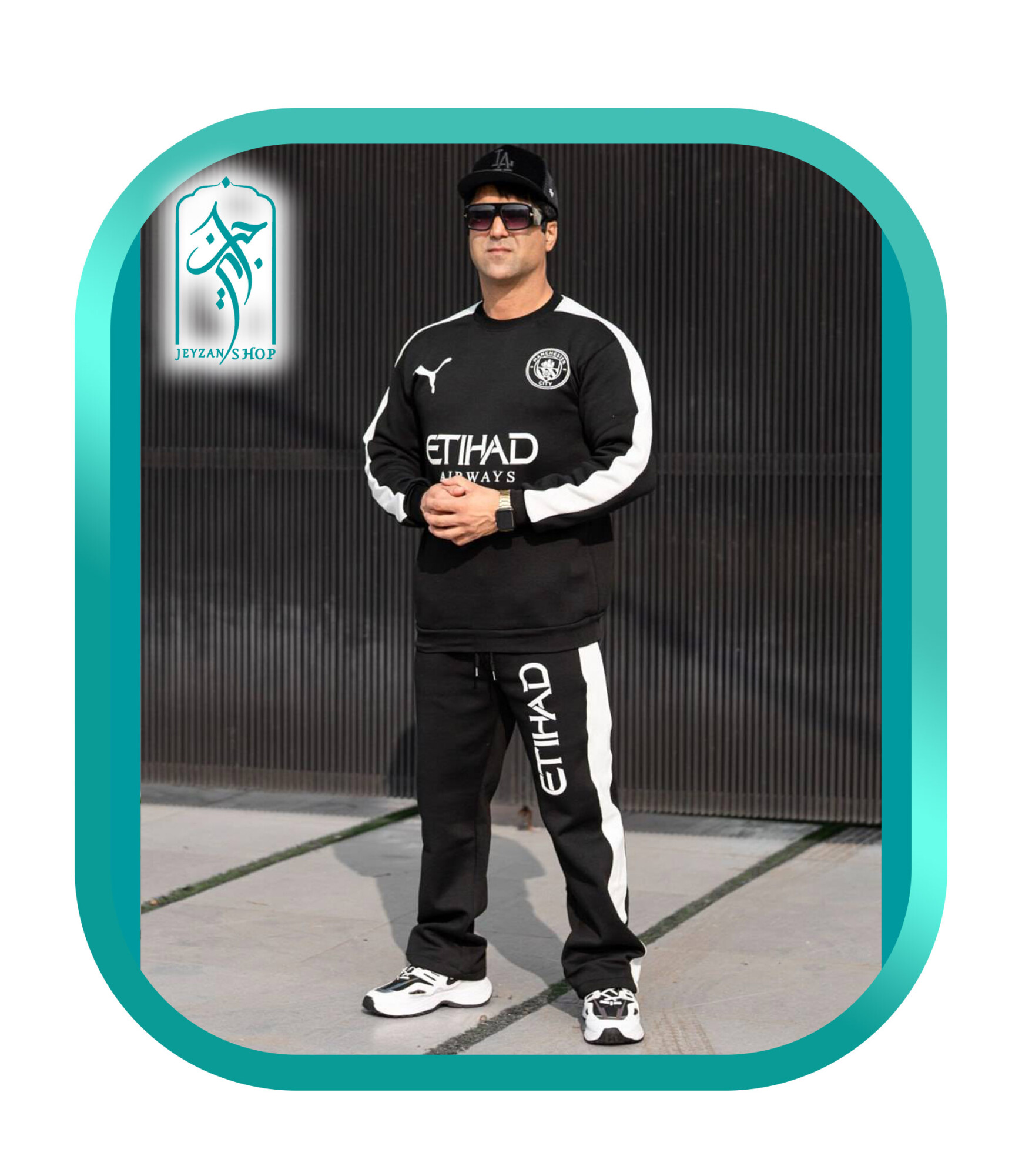 ست دورس و شلوار مردانه طرح منچستر سیتی اتحاد مدل 125