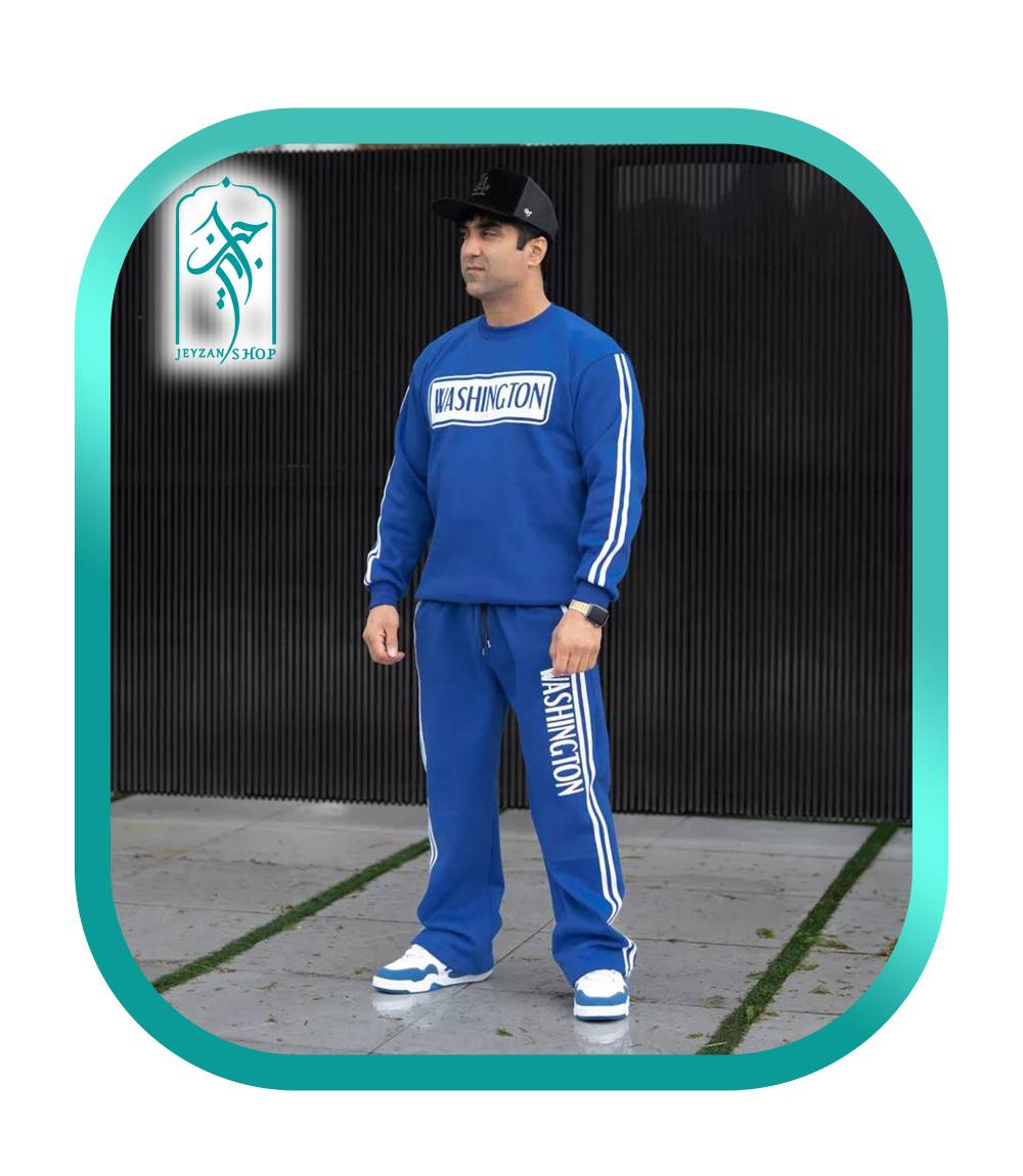ست دورس و شلوار اسلش مردانه طرح WASHINGTON مدل 055