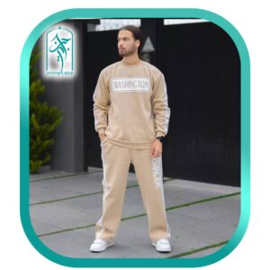 ست دورس و شلوار اسلش مردانه طرح WASHINGTON مدل 055