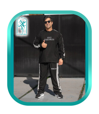 ست دورس و شلوار مردانه طرح Thanks ME مدل H091