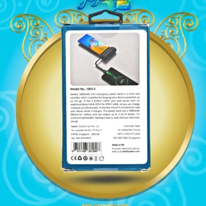 پاوربانک مینی پاور بوست 5000 سیکن مدل SBO-5
