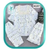Womens and girls three piece frill set with square colla...