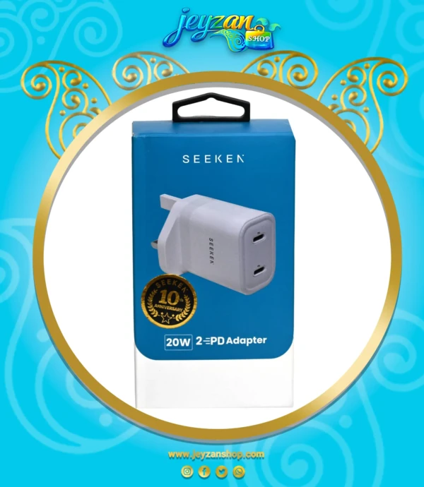 شارژر دیواری سیکن 20 وات مدل SA-220 PD ADAPTER
