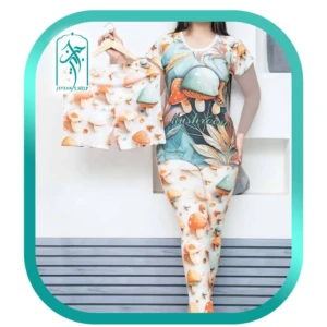 Womens 3 Piece Clothing Set Mushroom Pattern Model H117