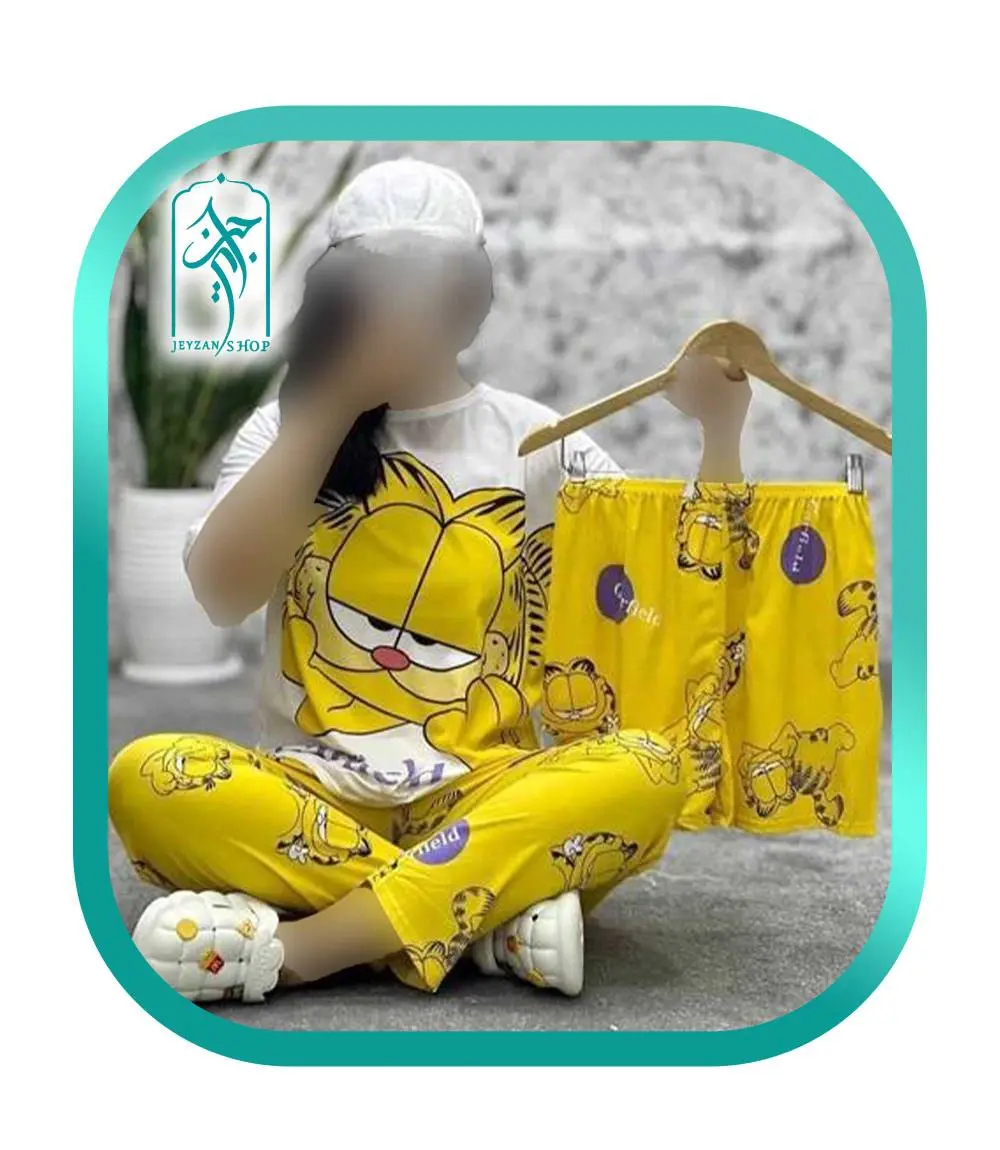 ست 3 تکه لباس زنانه طرح گارفیلد خوابالو مدل H160