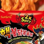 SAMYANG SUPER SPICY KOREAN NOODLES CHICKEN FLAVOR..