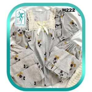 Womens and girls three piece frill set with square colla..........