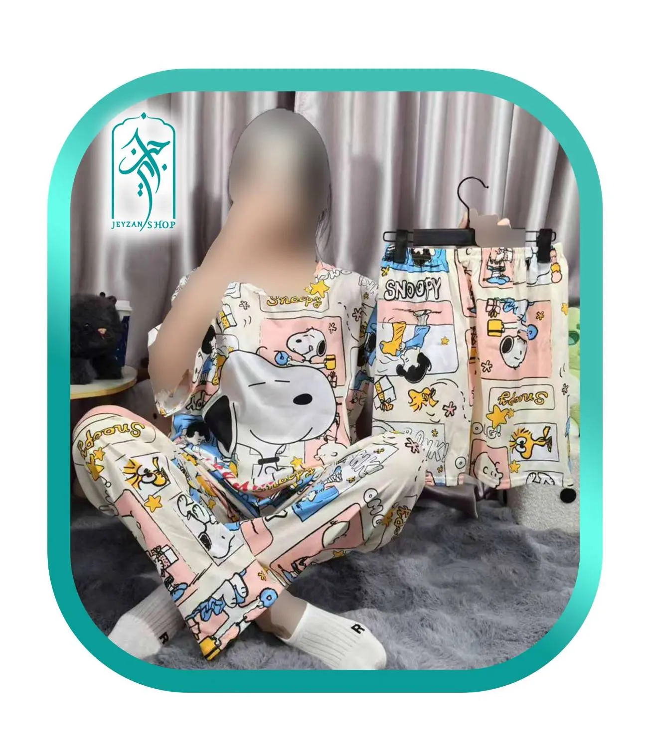 WOMENS COMFORTABLE 3 PIECE DRESS SET MODEL SNOOPY CODE H180