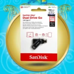 فلش مموری سن دیسک دو رابط 128 گیگ Ultra Dual Drive GO