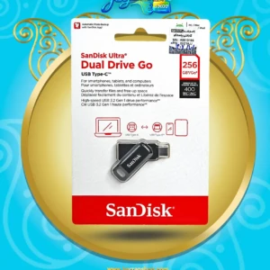 فلش مموری سن دیسک دو رابط 256 گیگ Ultra Dual Drive GO