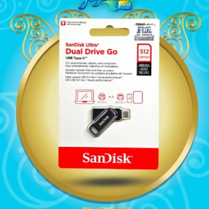 فلش مموری سن دیسک دو رابط 512 گیگ Ultra Dual Drive GO