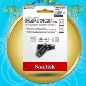 فلش مموری سن دیسک دو رابط 64 گیگ Ultra Dual Drive GO