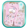لباس ست سه تکه زنانه و دخترانه طرح Baked puppy کد H228
