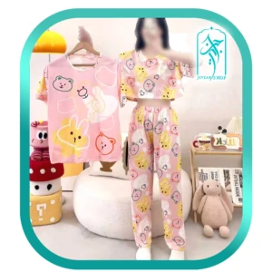 لباس ست سه تکه زنانه طرح خرس کد H278