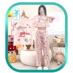 لباس ست سه تکه زنانه طرح کیتی کد H280