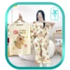 لباس ست سه تکه زنانه طرح لاپی بارا کد H285