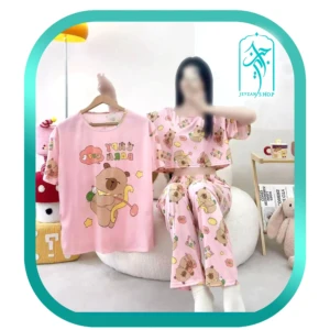 لباس ست سه تکه زنانه طرح لاپی بارا کد H285