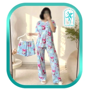 لباس ست سه تکه زنانه طرح کیتی گاوی کد H226