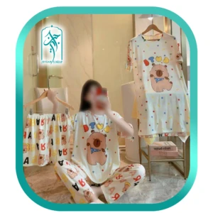 لباس ست چهار تکه زنانه طرح خرس کد H236