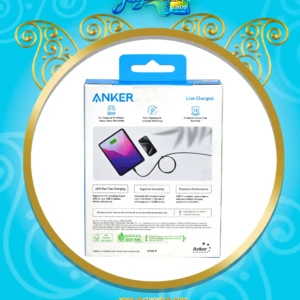 کابل دو سر تایپ سی انکر Anker A8753 Flow طول 1.8M توان 60W با پشتیبانی از فست شارژ PD