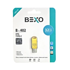 فلش مموری بکسو مدل B402 طلایی ظرفیت 32گیگابایت