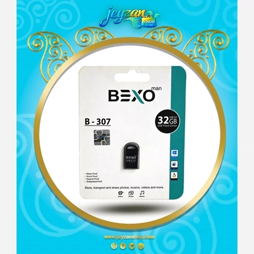 فلش مموری بکسو مشکی مدل B307 ظرفیت 32گیگابایت
