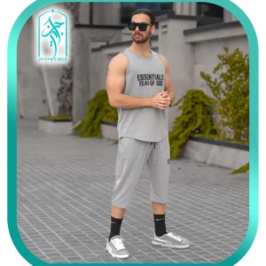 ست تاپ و شلوارک مردانه کد H150