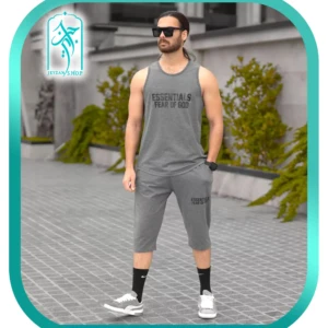 ست تاپ و شلوارک مردانه کد H150