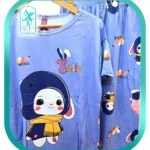 لباس ست سه تکه زنانه و دخترانه طرح RABBIT کد H219