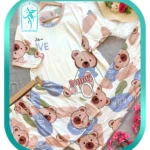 لباس ست سه تیکه زنانه و دخترانه طرح LOVE کد H373